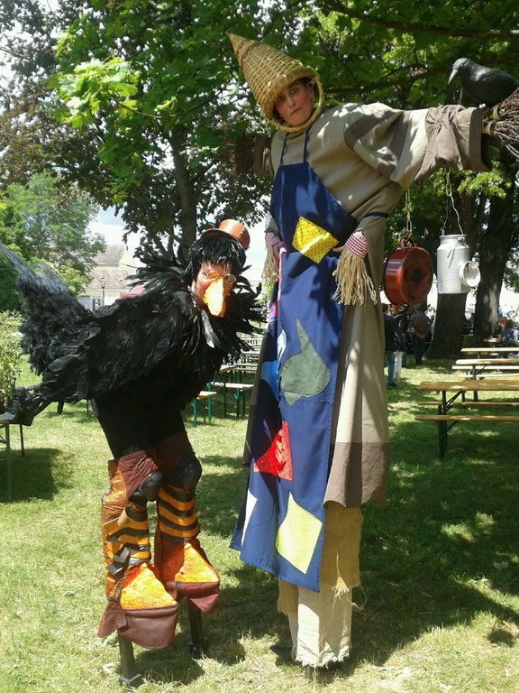 Vogelscheuche & Rabe / scarecrow & raven